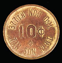 NCO Club token, 10 cents