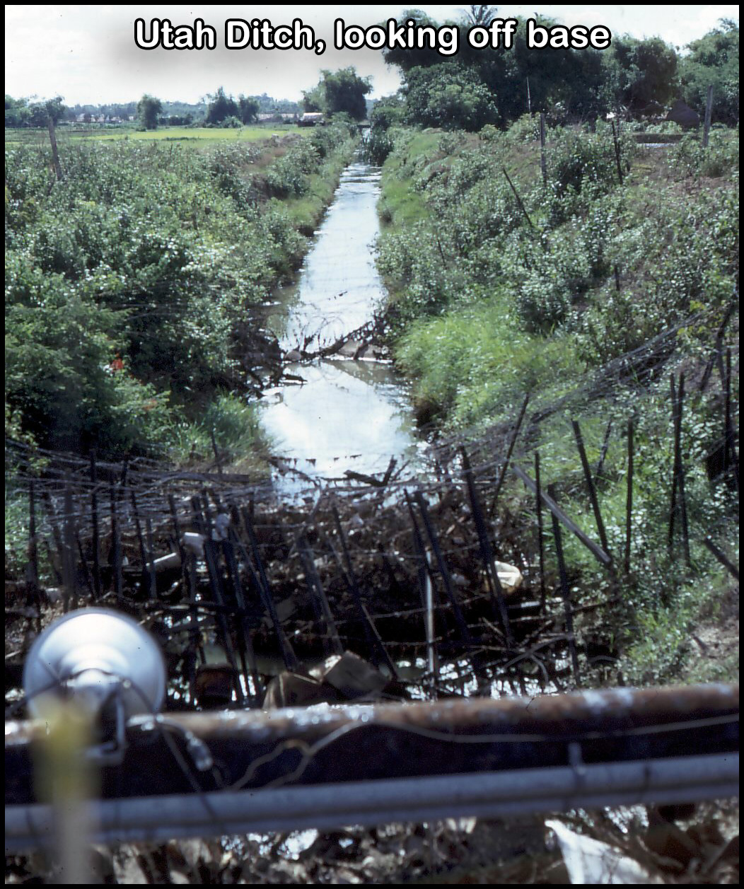 Utah Ditch, looking off base.
